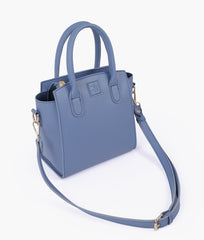 RTW Creation - Sky blue top-handle mini handbag