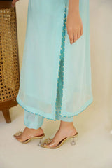 Gulbahar By Arha Eman Stitched Summer Suit-Sky Gleam â€“ Blue Yellow 3 Piece Suit