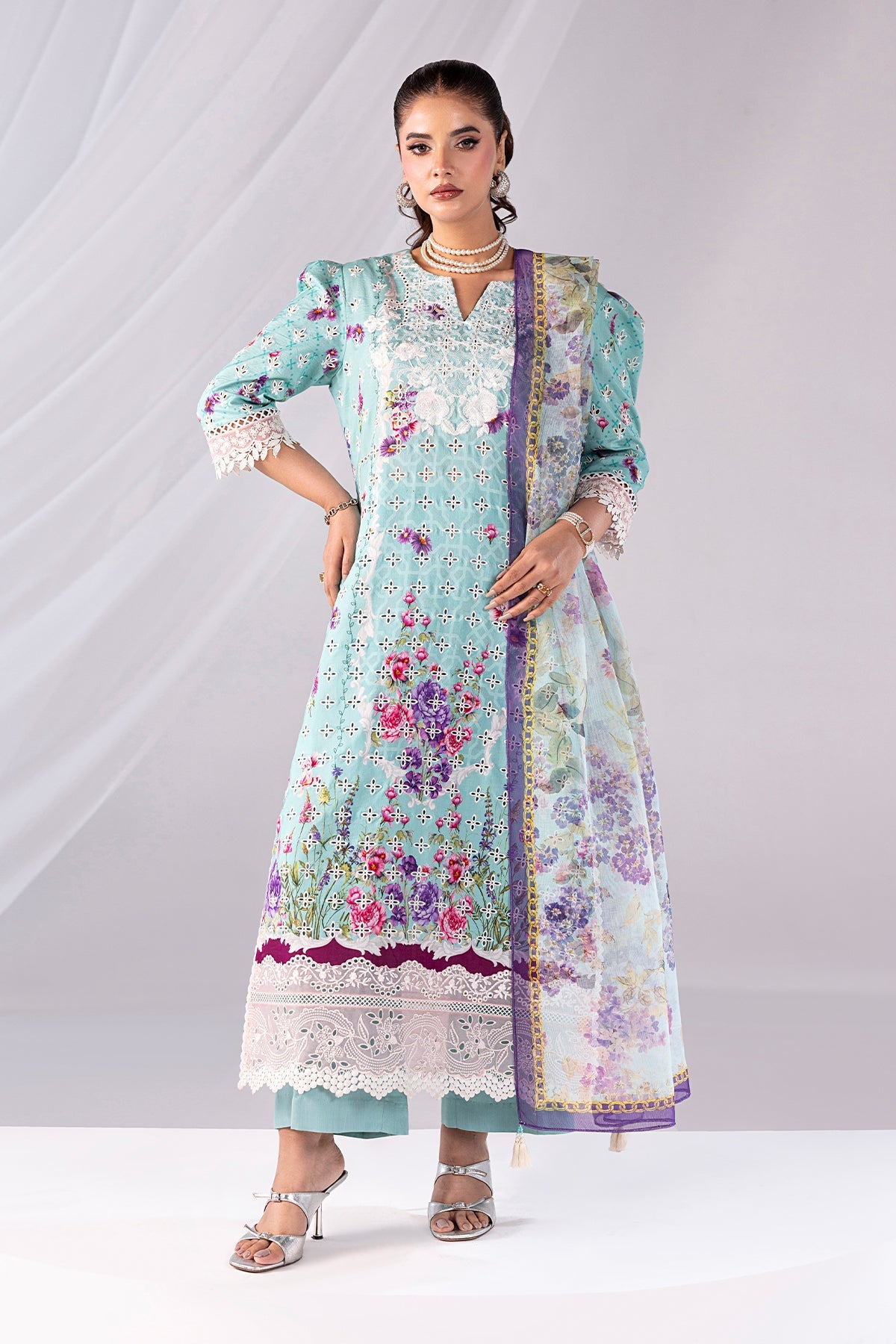 Noor By Imrozia Serene Stitched 3 Piece Summer Collection'2025-SP-61 LAYAAN
