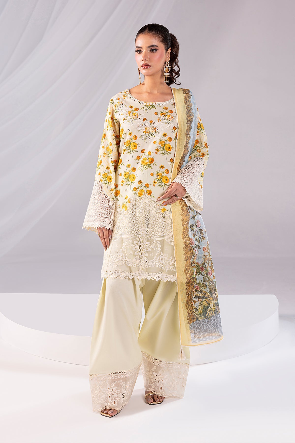Noor By Imrozia Serene Stitched 3 Piece Summer Collection'2025-SP-68 MEHER