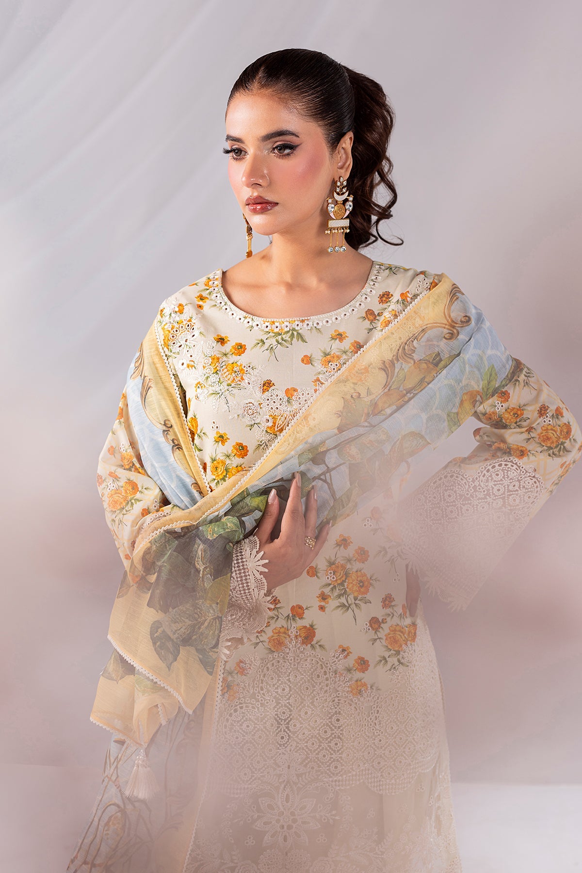 Noor By Imrozia Serene Stitched 3 Piece Summer Collection'2025-SP-68 MEHER