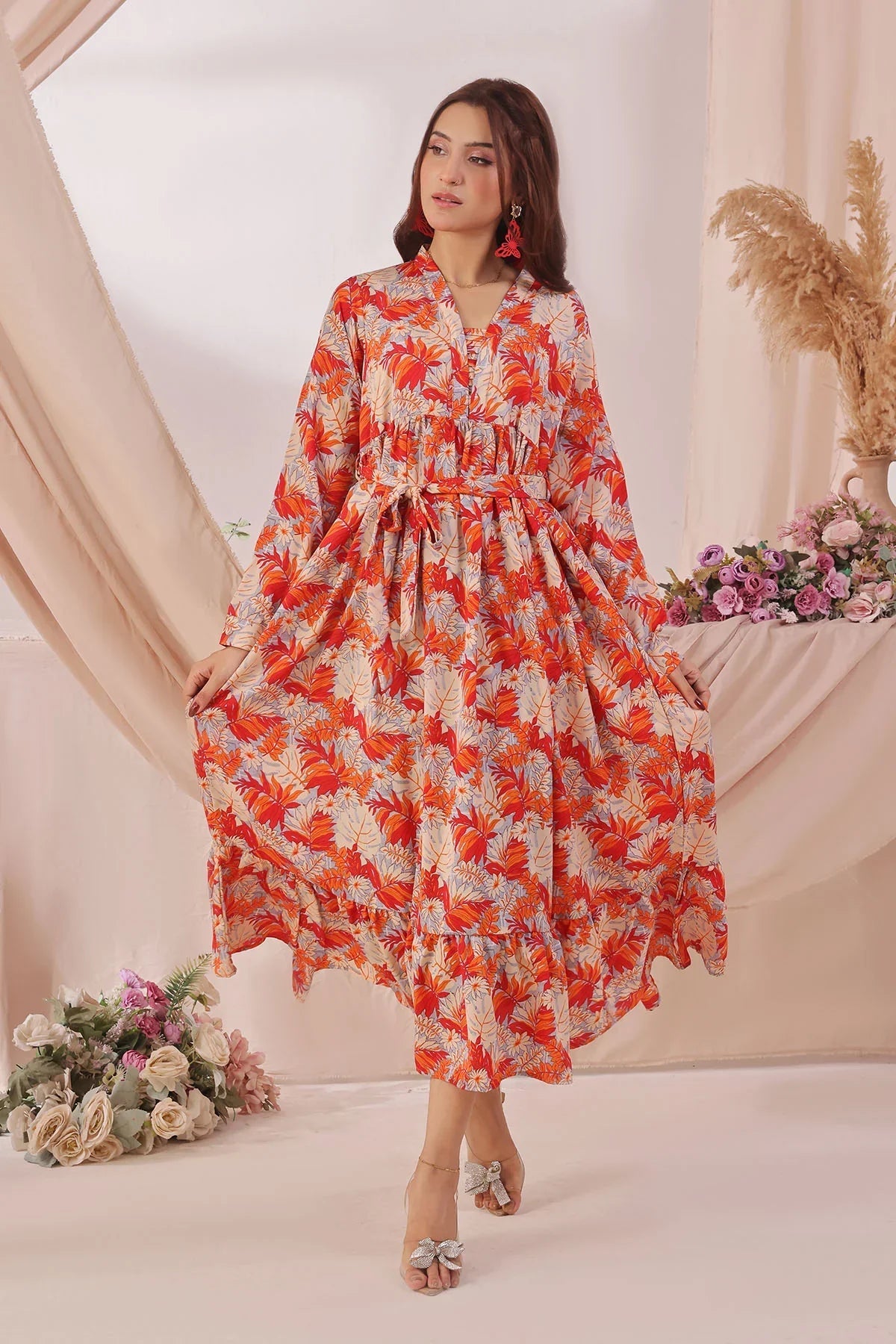 Stylish Georgette Printed Dresses for Women â€“ lightweight, breathable & perfect for parties or casual wear.