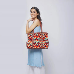 Fineur Strap Canvas Tote Bags Sunset