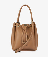 RTW Creation - Tan drawstring bucket bag
