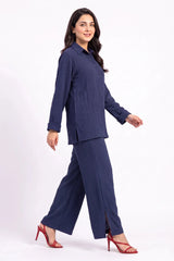Amna Ali Nawaz Stitched 2 Piece-Navy