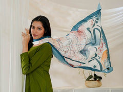 Tng By Md Odhni Collection-Arz e Pakistan Odhni (White)