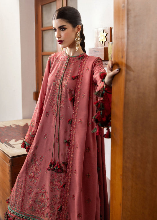 Hussain Rehar Unstitched 3 Piece Karandi A/W Collection'2024-Tulle