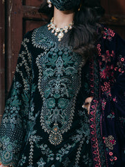 Siara By Flossie Unstitched 3 Piece Formals Velvet Collection'2025-V-102 - A