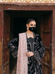 Siara By Flossie Unstitched 3 Piece Formals Velvet Collection'2025-V-103 - A