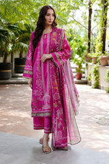 Waniya Stitched 3 Piece Summer Lawn Collection'2025-Pink Sorbet