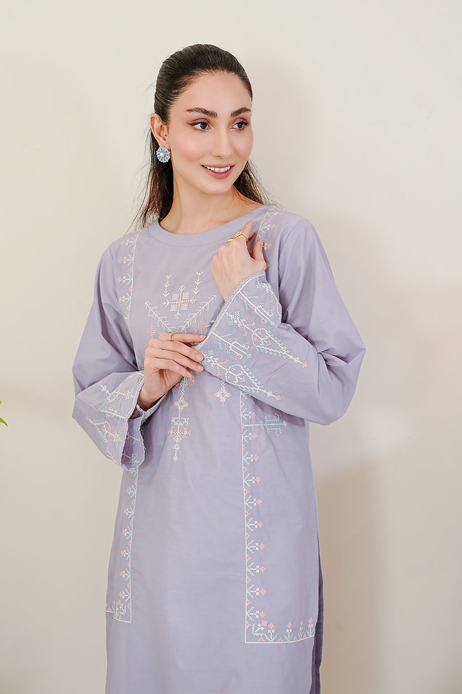 Waniya Stitched 2 Piece Lawn Collection'2025-LEENA