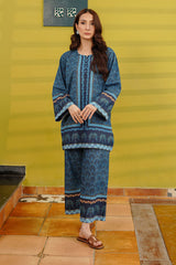 Waniya Stitched 2 Piece Summer Co Ords Lawn Collection'2025-Midnight Palm