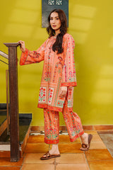 Waniya Stitched 2 Piece Summer Co Ords Lawn Collection'2025-Daydream Coral