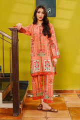 Waniya Stitched 2 Piece Summer Co Ords Lawn Collection'2025-Daydream Coral