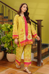 Waniya Stitched 2 Piece Summer Co Ords Lawn Collection'2025-Lime Radiance