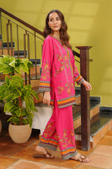 Waniya Stitched 2 Piece Summer Co Ords Lawn Collection'2025-Fuchsia Charm