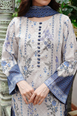 Waniya Stitched 3 Piece Summer Lawn Collection'2025-Blue Reverie