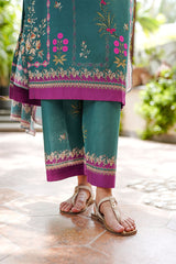 Waniya Stitched 3 Piece Summer Lawn Collection'2025-Emerald Whisper