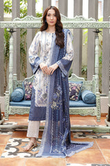 Waniya Stitched 3 Piece Summer Lawn Collection'2025-Blue Reverie