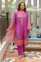 Waniya Stitched 3 Piece Summer Lawn Collection'2025-Magenta Flame
