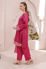 Waniya Stitched 3 Piece Embroidery Lawn Summer Collection'2025-Noorey