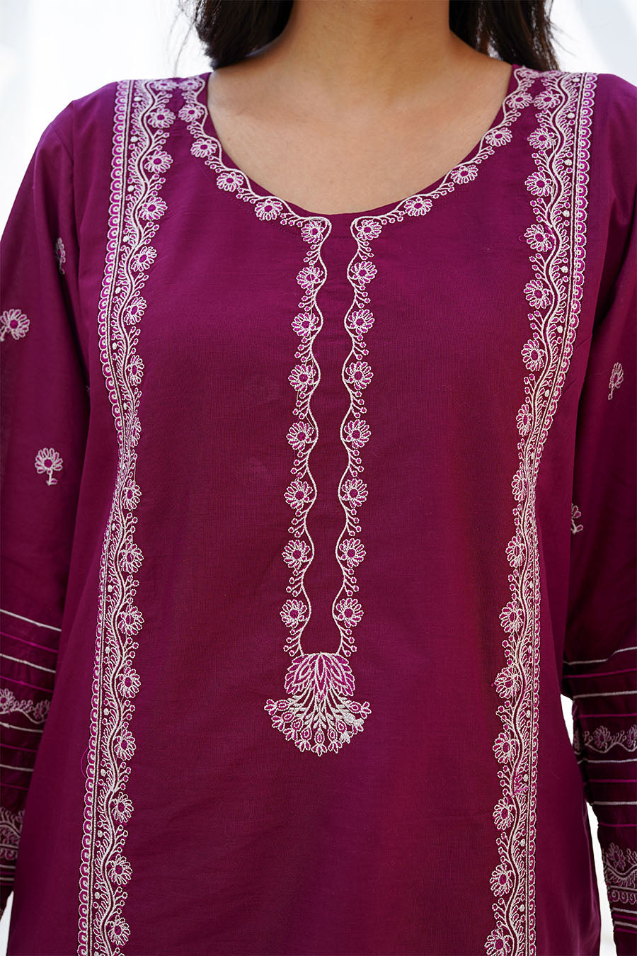 Waniya Stitched 2 Piece Solid Emb Lawn Collection'2025-ROHA