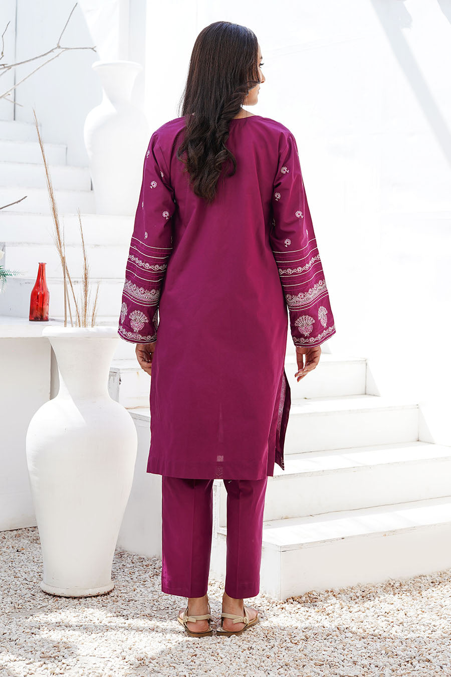Waniya Stitched 2 Piece Solid Emb Lawn Collection'2025-ROHA