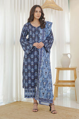 Waniya Stitched 3 Piece Digital Printed Khaddar Winter Collection'2025-SARAH