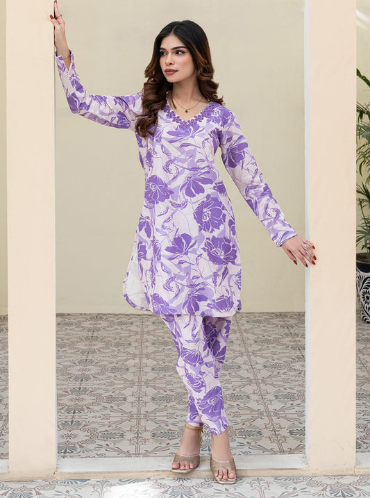 Rangeen Winter Berry Unstitched Khaddar