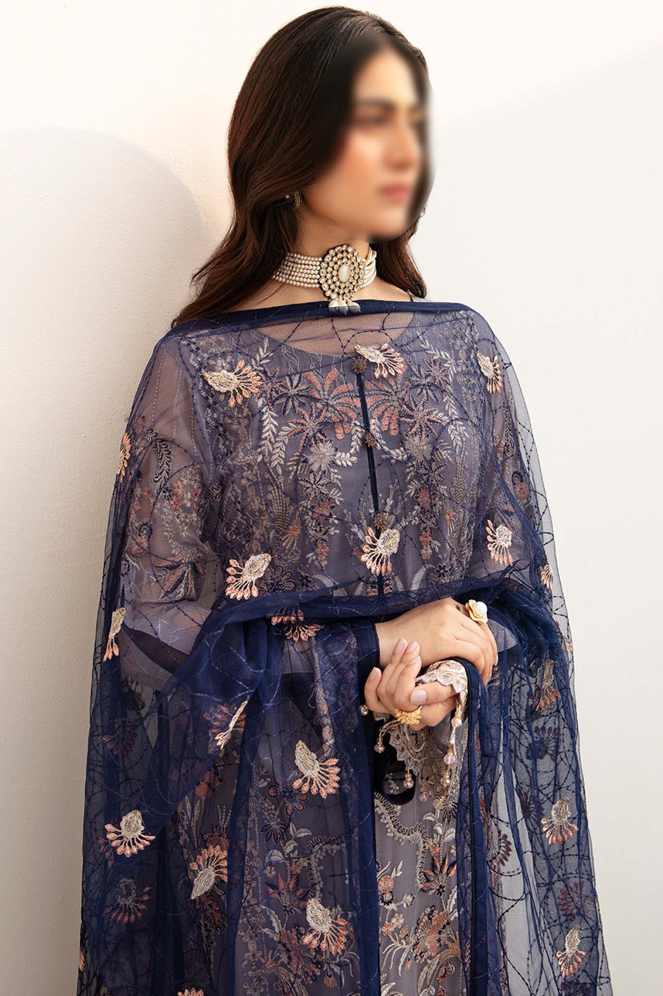 Chevron by Ramsha Unstitched 3 Piece Chiffon Vol-08 Collection'2024-A-809