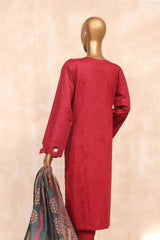 Sada Bahar Stitched 3 Piece Jacquard Chikankari Collection'2023-JCK-Falsa