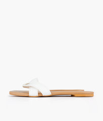 RTW Creation - White cross over flats