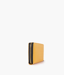 RTW Creation - Yellow crocodile pattern wallet