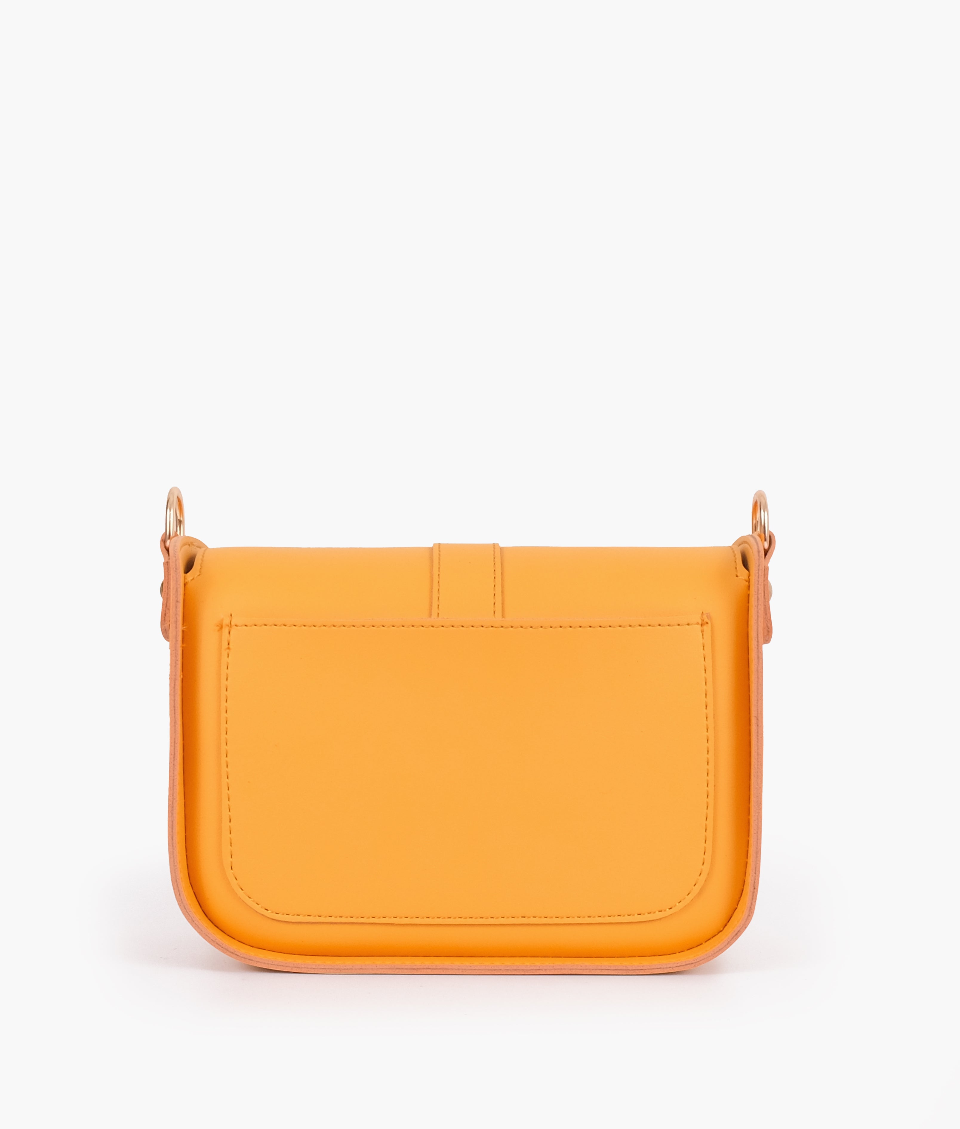 RTW Creation - Yellow saddle buckle bag