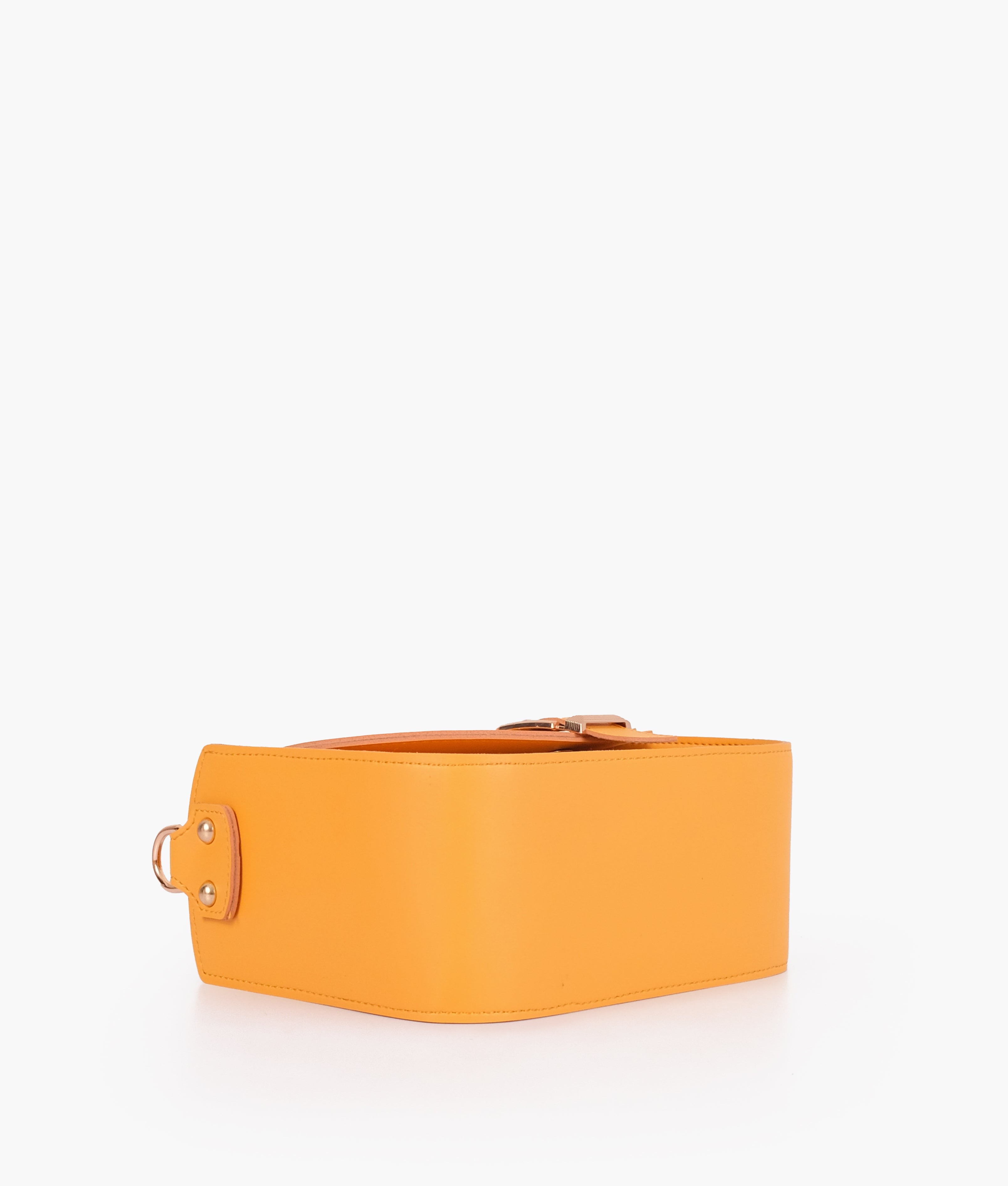 RTW Creation - Yellow saddle buckle bag
