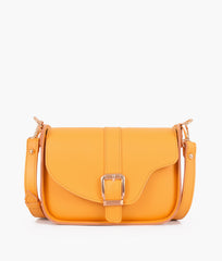 RTW Creation - Yellow saddle buckle bag