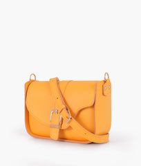 RTW Creation - Yellow saddle buckle bag