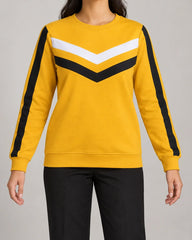 Yellow Stripe Sweatshirt — front view