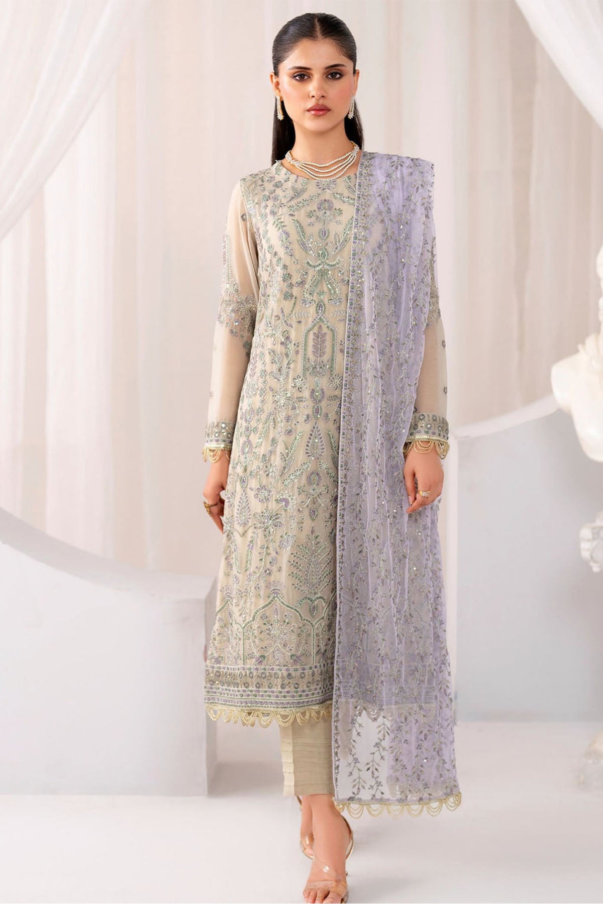 Maheer By Zarif Unstitched 3 Piece Festive Formals Collection'2024-ZMU-08-Afsanah