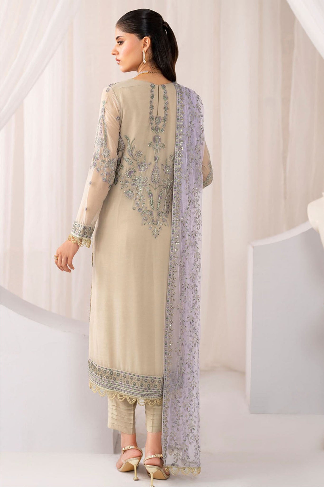 Maheer By Zarif Unstitched 3 Piece Festive Formals Collection'2024-ZMU-08-Afsanah