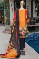 Bin Saeed Stitched 3 Piece Printed Lawn Collection'2022-F-0037-Maroon