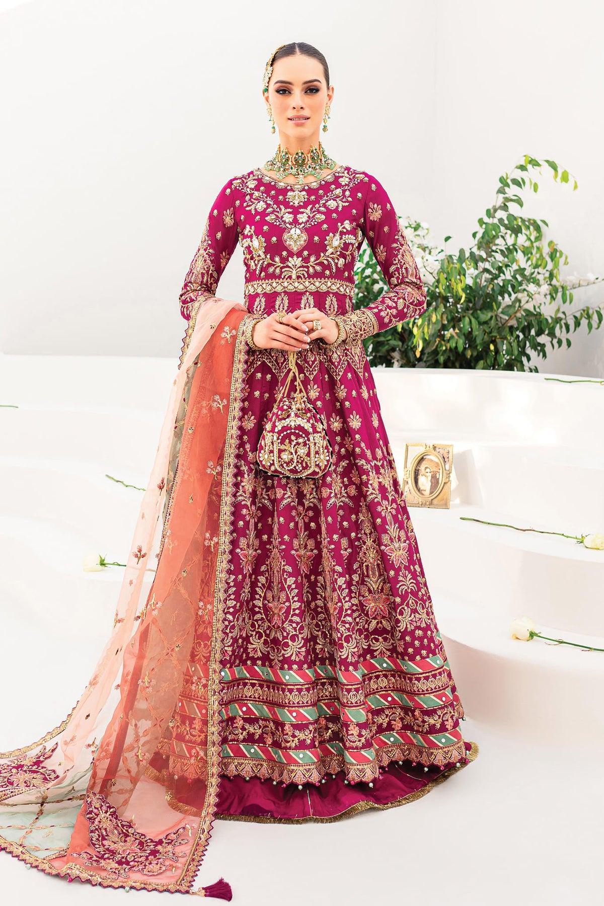 Gulaal Unstitched 3 Piece Embroidered Wedding Collection'2022-01-Satrangi