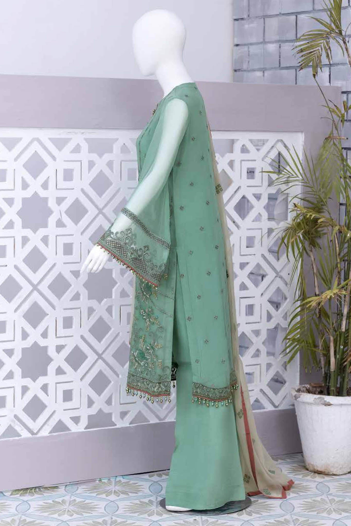 Nafeesah by Flossie Unstitched 3 Piece Embroidered Chiffon Vol-07 Collection'2022-NF-01