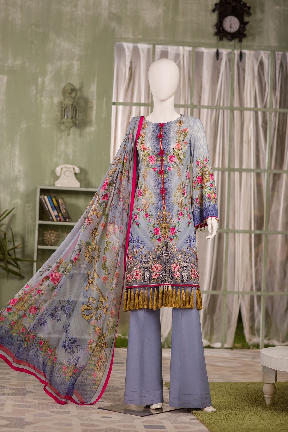Nafeesah by Flossie Unstitched 3 Piece Lawn Vol-02 Collection’2021-NL-02