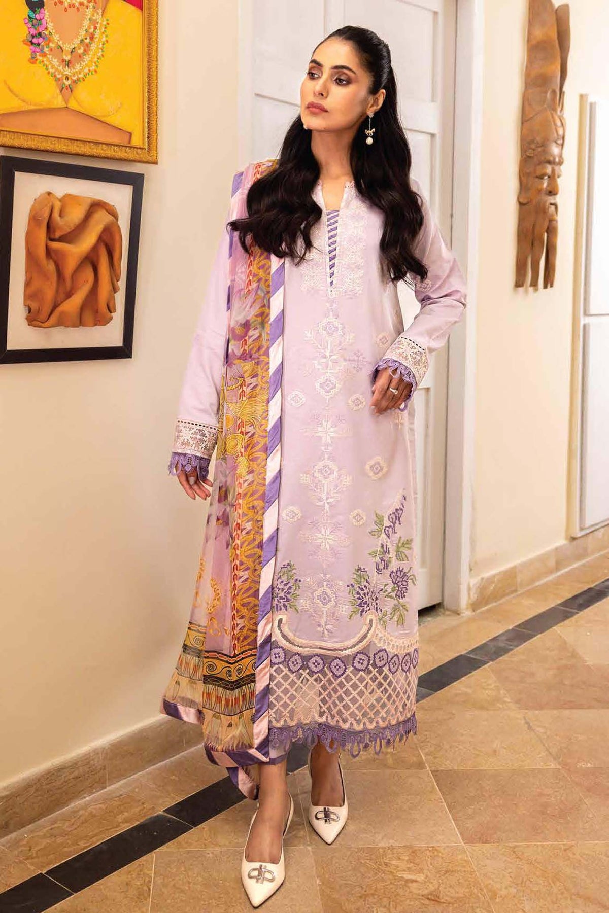 Roheenaz Unstitched 3 Piece Spring Summer Lawn Collection'2023-RNZ-02-A-Natalia