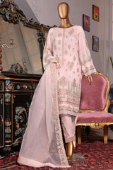 Bin Saeed Stitched 2 Piece Embroidered Chiffon Vol-07 Collection'2022-ZEFC-0014-Pink