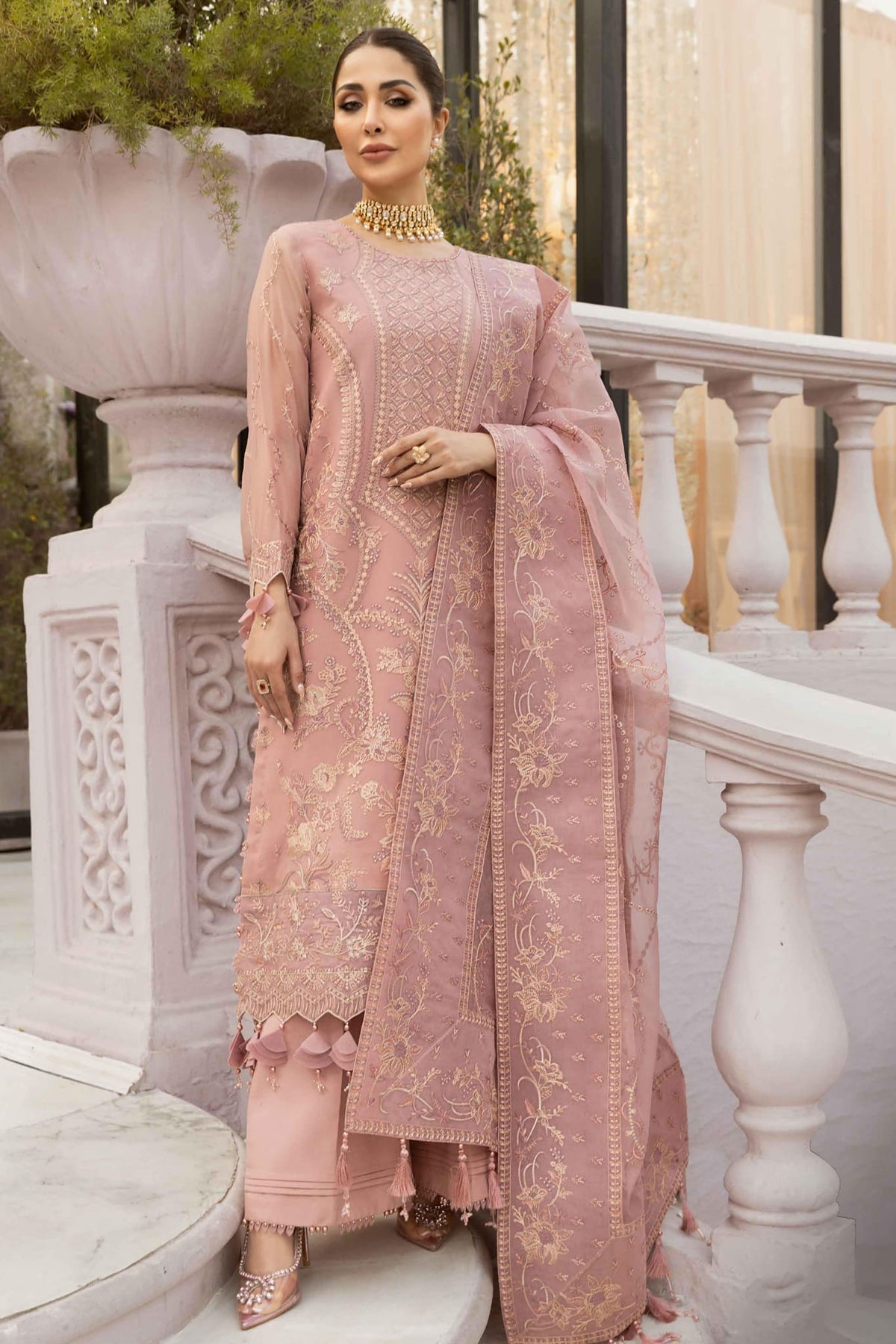 Dhaagay by Alizeh Unstitched 3 Piece Chiffon Vol-01 Collection'2023-02-Abir
