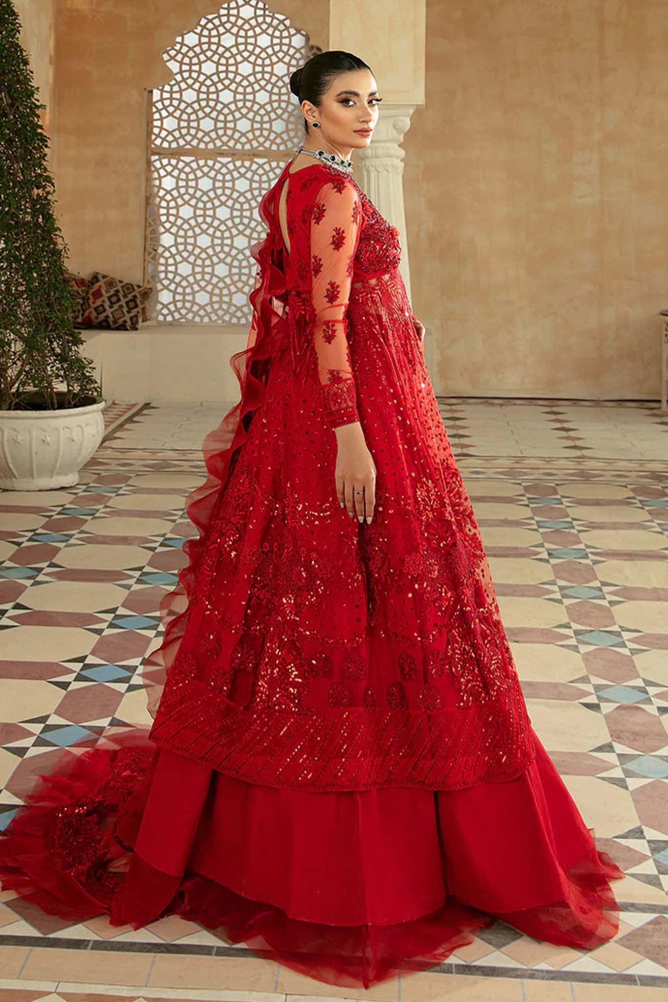 Marwa by Maryam Hussain Unstitched 3 Piece Luxury Festive Collection'2022-03-Gulaab