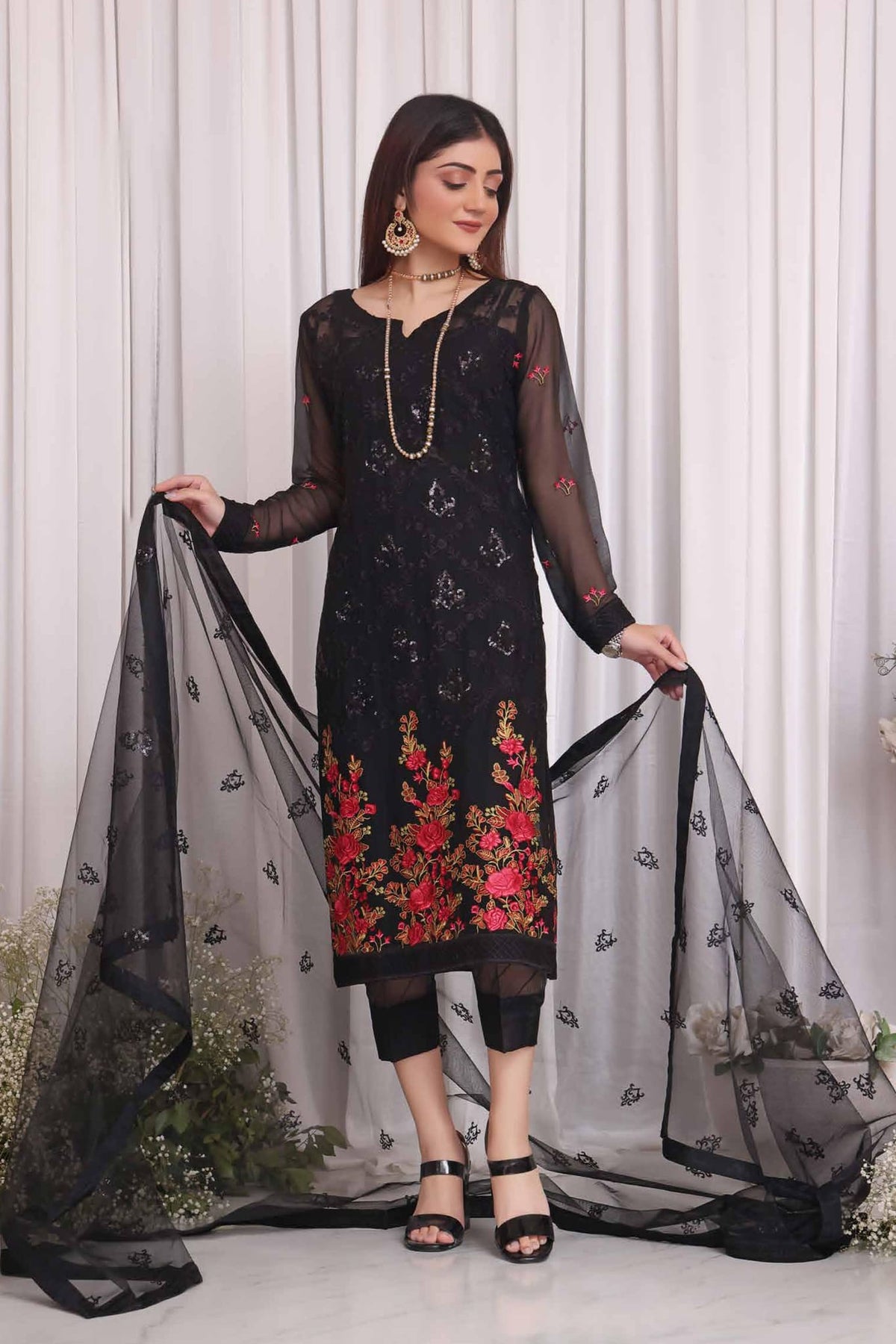 Janaan by Soghat Unstitched 3 Piece Luxury Chiffon Collection'2023-JS-03