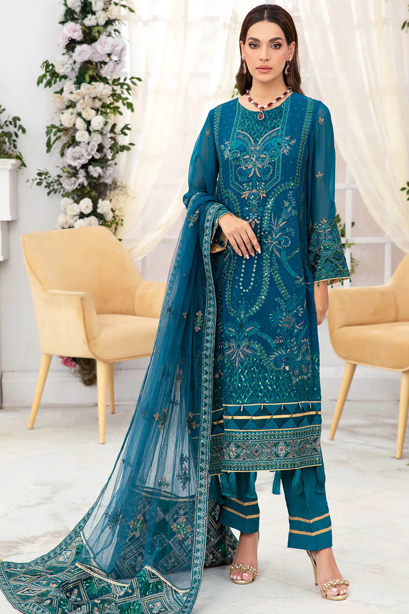 Sayonee by Bunai Unstitched 3 Piece Formal Collection'2022-03-Mayal ...